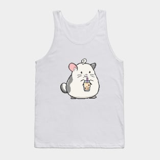 Pixel Mouse Loves Boba Tea! Tank Top